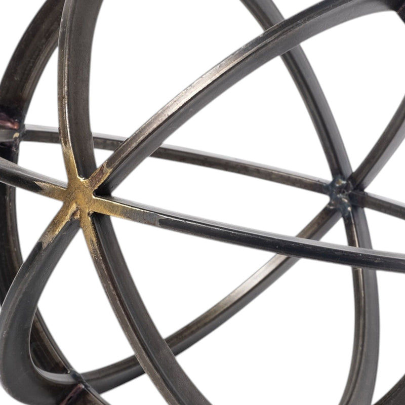 Round Tabletop Sculpture - Black