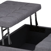 Load image into Gallery viewer, Harrison - Upholstered Coffee Table Storage Ottoman
