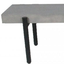 Load image into Gallery viewer, 63" Gray and Black Concrete Dining Bench
