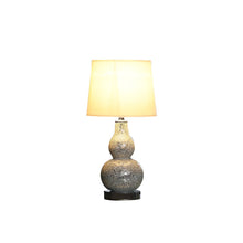 Load image into Gallery viewer, 20" White Table Lamp With White Globe Shade
