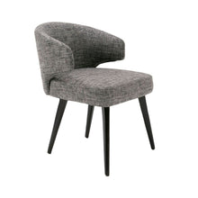 Load image into Gallery viewer, Upholstered Fabric Wing Back Dining Arm Chair - Gray

