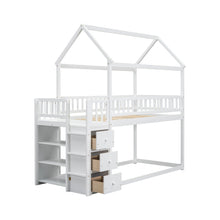 Load image into Gallery viewer, Bunk Bed With Shelves And Drawers, Storage Focused Design

