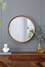Load image into Gallery viewer, Round Wood Mirror, Wall Mounted Mirror Home Decor For Bathroom Living Room

