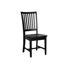 Load image into Gallery viewer, Wood Slat Back Dining Room Side Chair - Black
