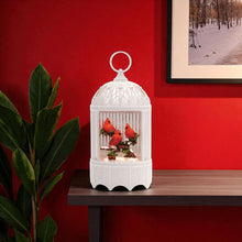 Load image into Gallery viewer, Plastic Bird Tabletop Sculpture With LED - White / Red
