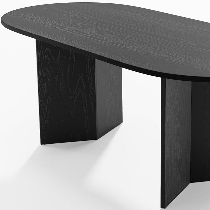 Wood Oval Bar Table (712255) - Black