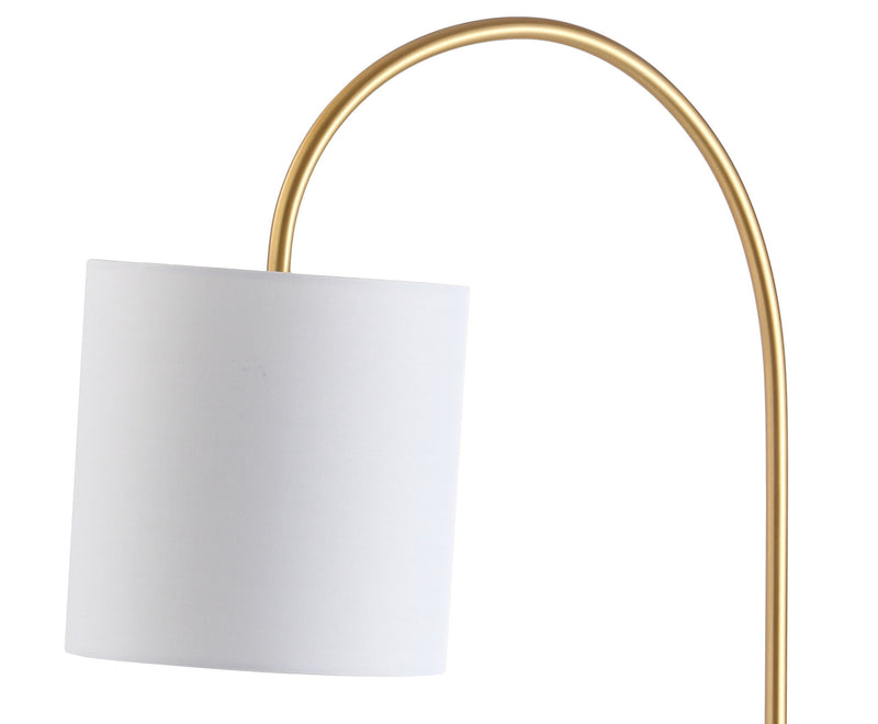 25" Novelty Table Lamp With Drum Shade - White