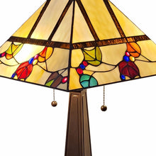 Load image into Gallery viewer, 22" Metal Two Light Candlestick Table Lamp With White Shade - Dark Brown
