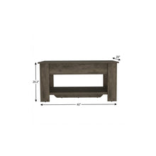 Load image into Gallery viewer, 40" Dark Brown Wood Storage Bench With Flip Top Shoe Storage And Shelves
