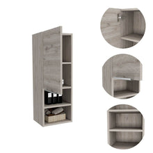 Load image into Gallery viewer, 12" Light Gray Wood Floating Single Door Bathroom Vanity
