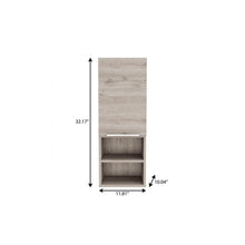 Load image into Gallery viewer, 12" Light Gray Wood Floating Single Door Bathroom Vanity
