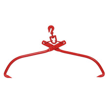 Load image into Gallery viewer, Heavy Duty Log Lifting Tongs Grapple Timber Claw - Red
