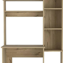 Load image into Gallery viewer, 40" Natural Computer Desk With Hutch
