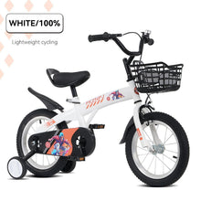 Load image into Gallery viewer, Fkznpj - 18" Sporty Kids Bike With Training Wheels And Stand Adjustable Saddle Suitable For Boys And Girls Aged 5 - 10 Years Tall Height 39 - 49" Available In A Variety Of Colors
