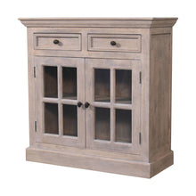 Load image into Gallery viewer, Solid Wood Accent Cabinet With Two Doors Two Drawers - Brown
