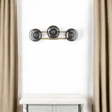 Load image into Gallery viewer, Lunette 3-Light Aged Sconce - Brass
