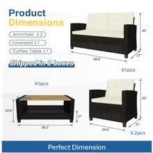 Load image into Gallery viewer, Modern All-Weather Patio Set With Cushions And Table
