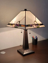 Load image into Gallery viewer, 22" Dark Brown Metal Two Light Candlestick Table Lamp With Ivory Shade
