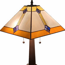 Load image into Gallery viewer, 21" Dark Brown Metal Two Light Candlestick Table Lamp With Beige Shade
