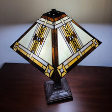Load image into Gallery viewer, 22" Dark Brown Metal Two Light Candlestick Table Lamp With Beige Shade
