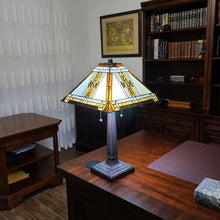 Load image into Gallery viewer, 22" Dark Brown Metal Two Light Candlestick Table Lamp With Beige Shade

