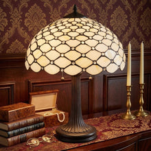 Load image into Gallery viewer, 23" Dark Brown Metal Two Light Candlestick Table Lamp With White Shade

