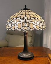 Load image into Gallery viewer, 23" Dark Brown Metal Two Light Candlestick Table Lamp With White Shade
