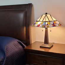 Load image into Gallery viewer, 22" Dark Brown Metal Two Light Candlestick Table Lamp With White Shade
