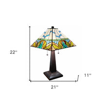 Load image into Gallery viewer, 22" Dark Brown Metal Two Light Candlestick Table Lamp With White Shade
