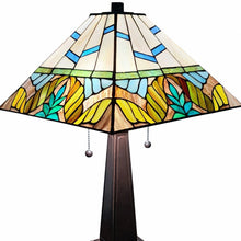 Load image into Gallery viewer, 22" Dark Brown Metal Two Light Candlestick Table Lamp With White Shade
