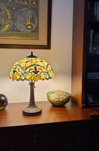 Load image into Gallery viewer, 23" Dark Brown Metal Two Light Candlestick Table Lamp With White Shade
