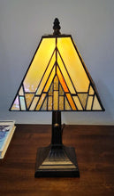 Load image into Gallery viewer, 15" Dark Brown Metal Candlestick Table Lamp With Beige Shade
