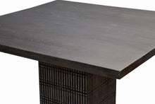 Load image into Gallery viewer, 60" Antique Square Solid Wood Dining Table - Brown
