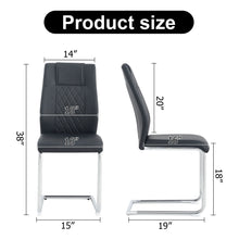 Load image into Gallery viewer, Modern Dining Chairs With Padded Seat, Metal Legs
