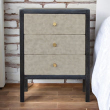 Load image into Gallery viewer, Nightstand, 3 Drawer - Black
