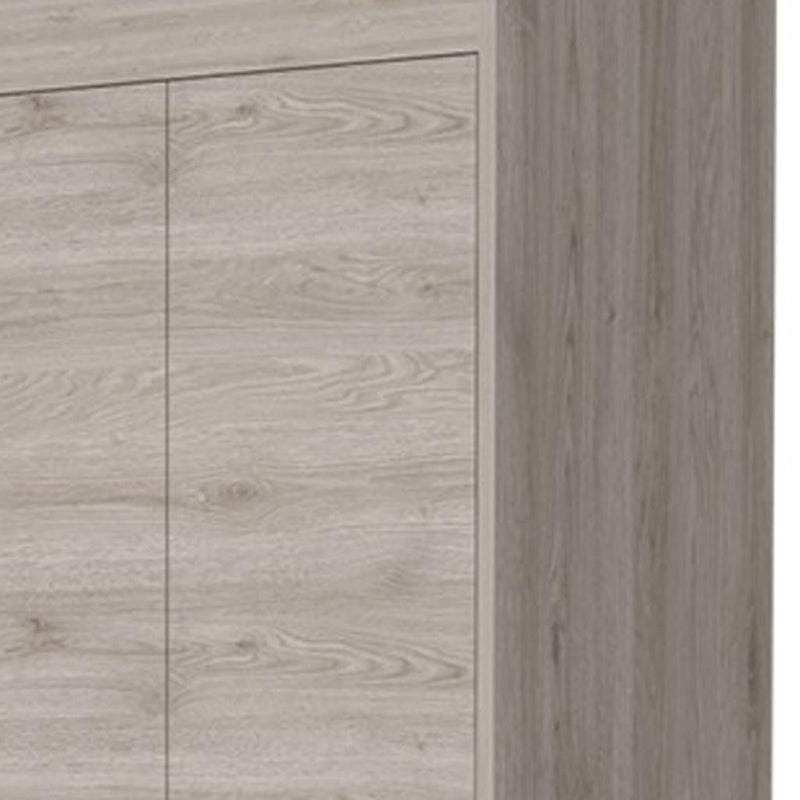 Accent Cabinet With Two Doors Two Drawers - Light Gray