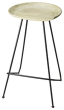 Load image into Gallery viewer, Iron Backless Counter Height Bar Chair - Off White / Black
