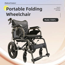 Load image into Gallery viewer, Lightweight Foldable Transport Wheelchair For Adults, Square Tube Design
