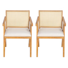 Load image into Gallery viewer, Chandigarh Farmhouse Style Cane Upholstered Dining Chairs (Set of 2)
