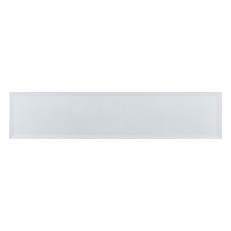 36" Mirrored Glass Console Table - Black