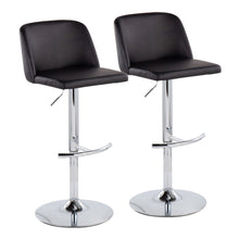 Load image into Gallery viewer, Toriano - Contemporary Adjustable Barstool With Swivel &amp; Rounded T Footrest (Set of 2)
