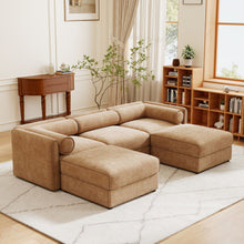 Load image into Gallery viewer, Contemporary Elegant Sofa With Storage And Ottoman
