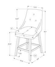 Load image into Gallery viewer, Swivel Stool Bar Height, Transitional (Set of 2)
