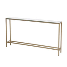 Load image into Gallery viewer, 56" Mirrored Glass Console Table - Silver / Gold
