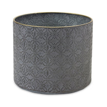 Load image into Gallery viewer, Geometric Round Pot Planters (Set of 4) - Gray
