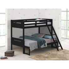 Load image into Gallery viewer, Bunk Bed With Built In Ladder, Safety Guardrails And Angled Access Step
