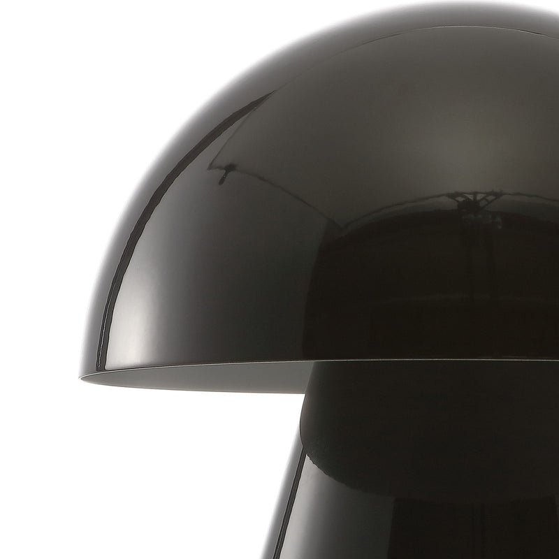 7" Novelty USB Table Lamp With Globe Shade - Black
