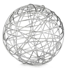 Load image into Gallery viewer, Decorative Orb Tabletop Sculpture - Silver
