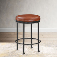 Load image into Gallery viewer, Michael - Backless Counter Height Stool - Caramel
