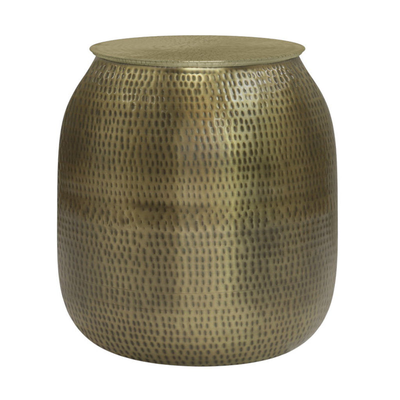 21" Round End Table Metal - Gold
